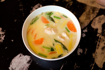 Tom Kha Gai coconut soup