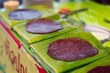 Thai grilled black sticky rice