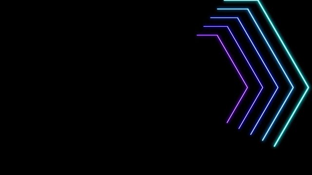 Seamless Looping Motion Graphics Background with Neon Retro Look