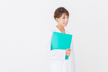 Obraz premium 白衣の女性 ファイル