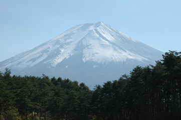 富士山　望遠　吉田側