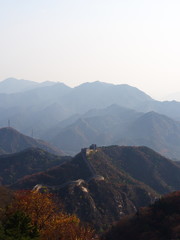 Fototapeta premium China Great Wall. Travel in Beijing City, China. 23th October, 2017