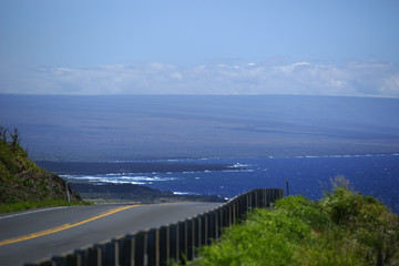 road ocean hawaii