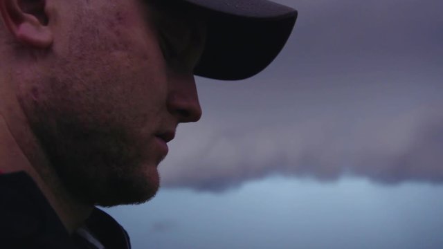Storm Chaser Checks Radar