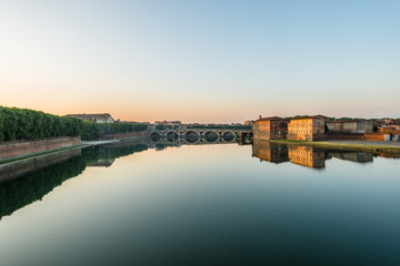 Obraz premium Pont Neuf in Toulouse, France.