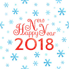 Naklejka na ściany i meble 2018 Happy New Year background