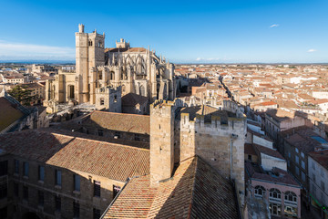 Naklejka premium Saint Just et Saint Pasteur Cathedral in Narbonne, France