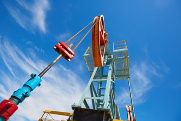 Pumpjack. A pumpjack is the overground drive for a reciprocating piston pump in an oil well. The...