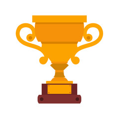 Trophy cup vector icon
