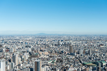 筑波山と関東平野