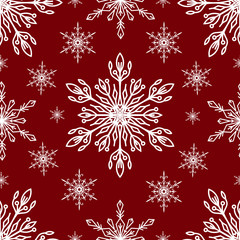 Snowflakes vector icons frozen frost star Christmas decoration snow winter flakes elemets Xmas holiday design illustartion seamless patetrn