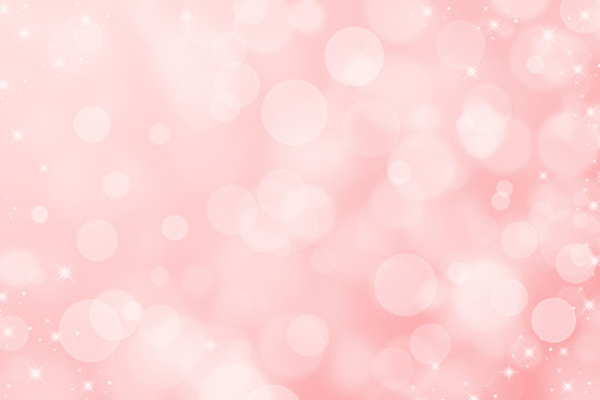 Pink bokeh abstract light background