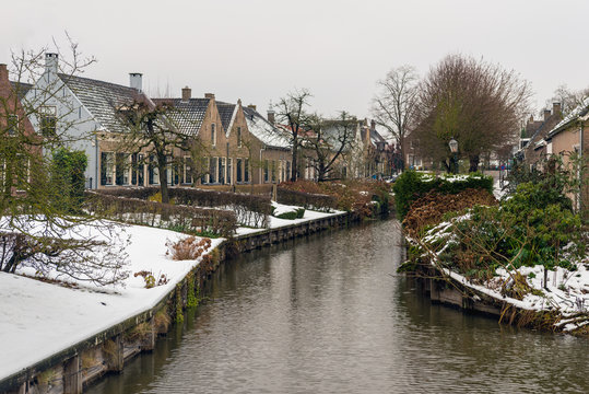 Winter in a small Dutch village