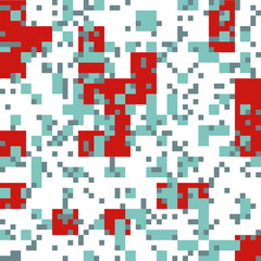 Knitted Christmas Abstract Square Pattern