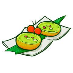 Cute and funny Indonesian snack 