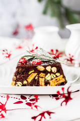Christmas Chocolate Mosaic Cake