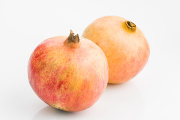 pomegranates isolated on white