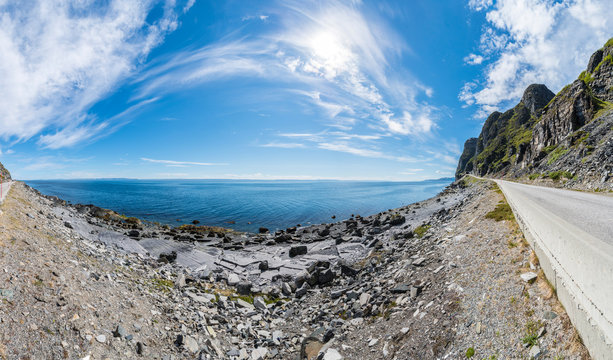 Route E69 in Finnmark, Northern Norway