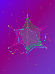 Memphis pattern. Colorful geometric pattern different shapes color style. Vector Illustration.