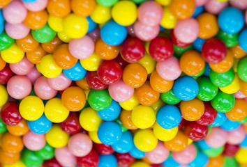 Fototapeta na wymiar Background of multi-colored round sweet candies