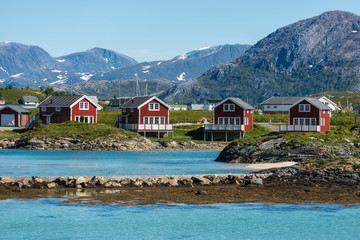 Naklejka premium Sommaroy in Troms, Norway,