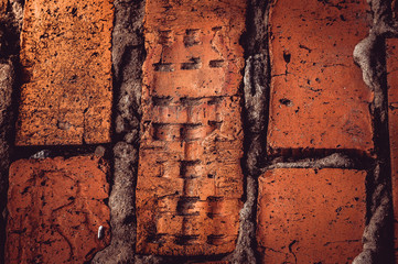 red brick wall