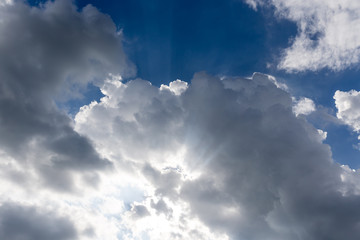 Fototapeta premium clouds and light ray