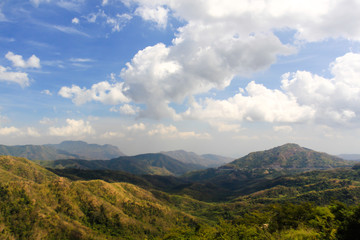 Obraz na płótnie Canvas Petchaboon Thailand beautiful Mountain and blue sky