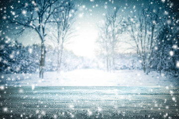 winter background space 