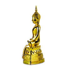 golden Buddha.Buddha on a white background.