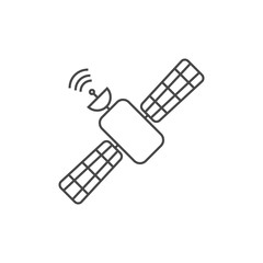Line Icon Of Satellite 