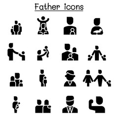 Father icon set vector illustration graphic design