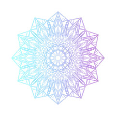 Flower mandala. Vintage decorative elements.