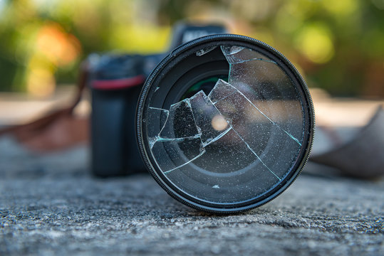 Filter camera lens broken