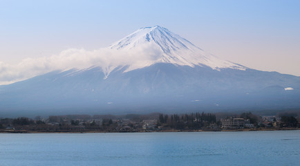 Mount fuji san at Lake kawaguchiko in japan