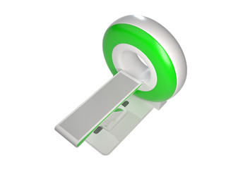 CT Scanner Tomography Isolated. 3D rendering