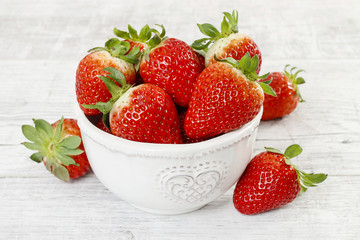 Bowl of strawberries