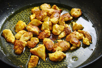 Roasted chicken with herbs.
