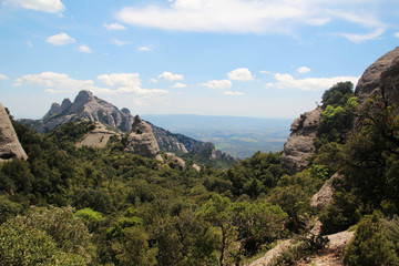 Naklejka premium Montserrat mountain, Spain 