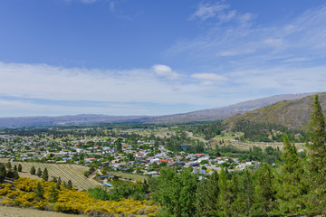 Top view City in New Zealand