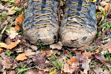 boots after a raining day