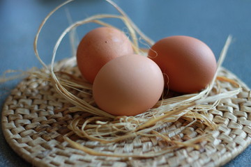 Hen eggs