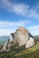 Hiking in swiss alps