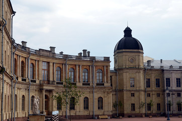 Fototapeta na wymiar The Great Gatchina Palace not far from St. Petersburg