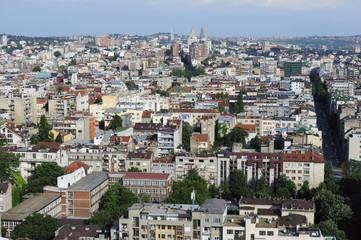 Fototapeta na wymiar View of Belgrade city center, capital of Serbia