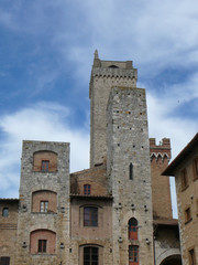 View of the city of San Gimignano