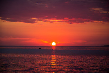 Tramonto rosso Cuba © Giordano