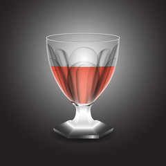 Crystal Glass and Stainless Steel handle