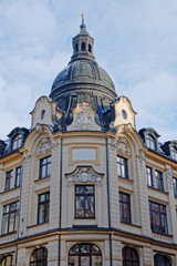 Fototapeta na wymiar Germany Leipzig, classic building dome