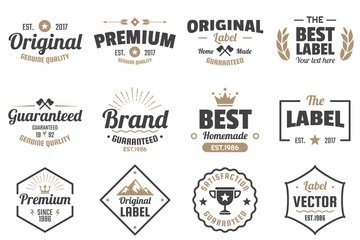 Vintage Retro Vector Labels for banner